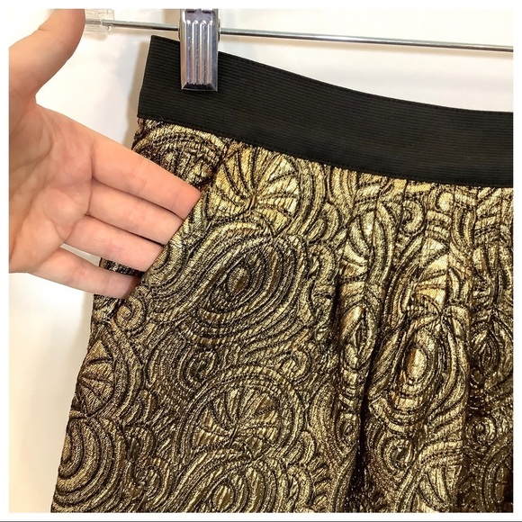 3.1 Phillip Lim Gold Brocade Mini Skirt - Picture 5 of 9
